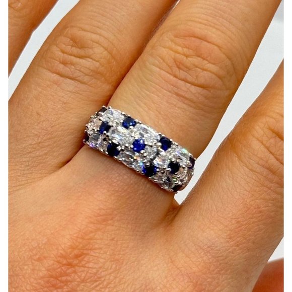 925 STERLING SILVER CZ RING SIZE 7